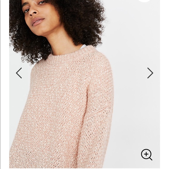 Madewell Baez pullover sweater in blush pink - Picture 2 of 5